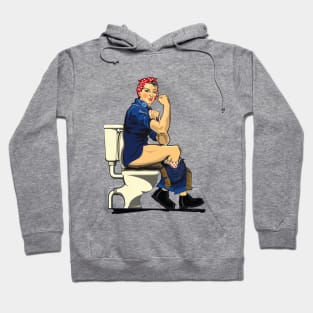 We Can do it! on the Toilet Hoodie